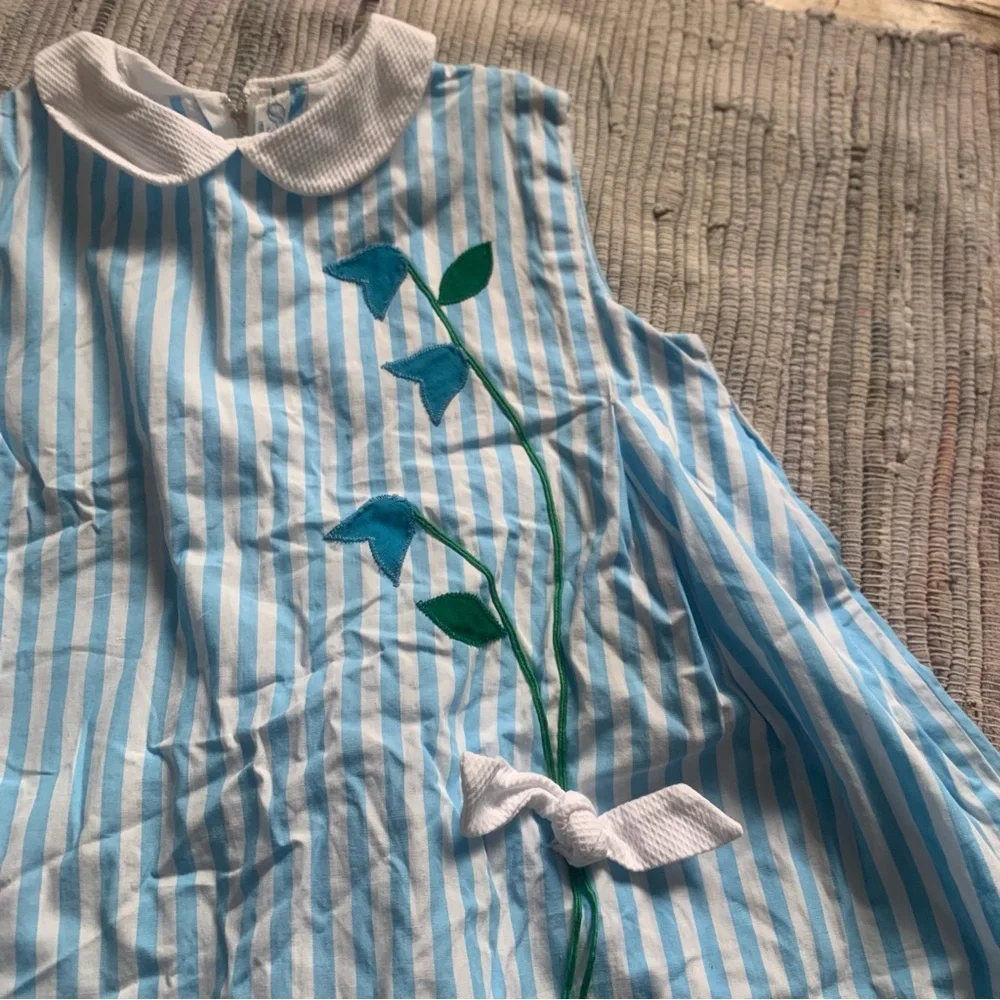 Vintage Blue and White Dress girls